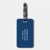 Speel hard bagagelabel (Achterkant verticaal)