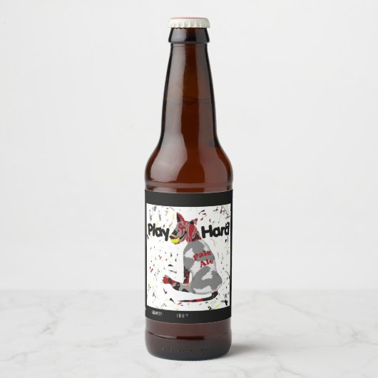 Speel Hard, naam en stijl Bier Etiket (Voorkant)