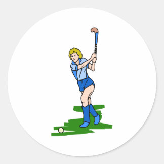 Speel hard ronde sticker