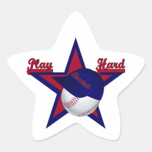 Speel Hard Softball en de Sticker van de Ster van