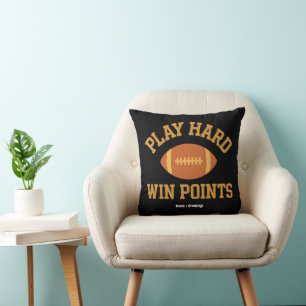 Speel Hard, Win Punten Retro Game Day Sporten Kussen