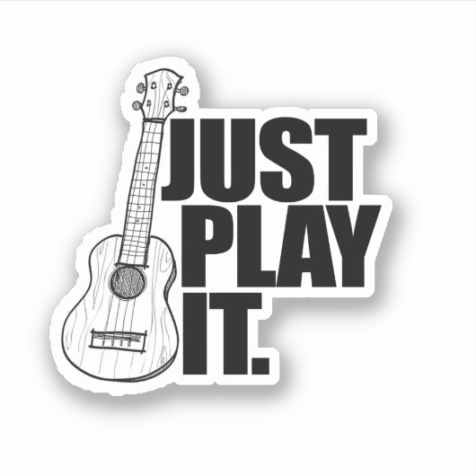 Speel het gewoon af Sticker (Voorkant)