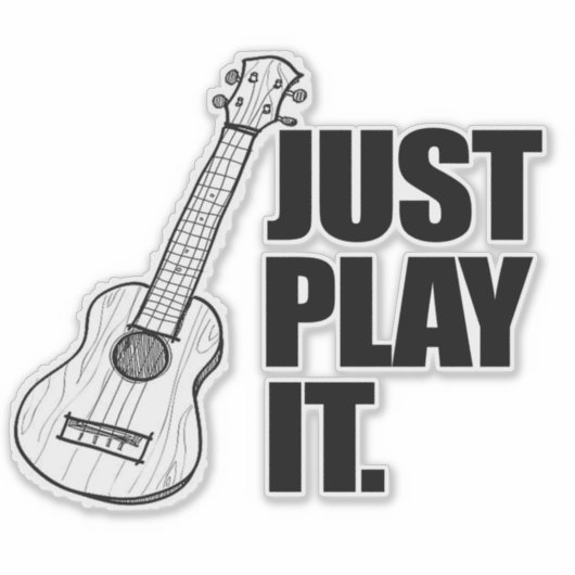 Speel het gewoon af Sticker (Voorkant)