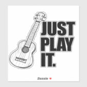 Speel het gewoon af Sticker (Vel)