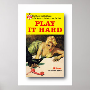 Speel het hard - Gil Brewer Poster