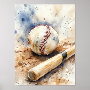 Speel het spel honkbal poster