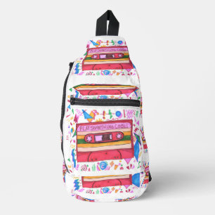 Speel Iets Cools Muziek Mixtape Kunst Leuk Sling Bag