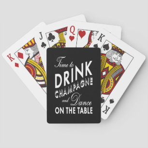 Speel Kaarten Tijd aan Drink Champagne