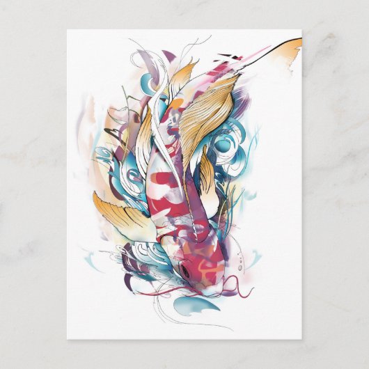 Speel Koi Briefkaart (Voorkant)