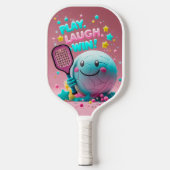 Speel. Lach. Win! – Minimaal Kawaii Pickleball Pad Pickleball Paddle (Voorkant)