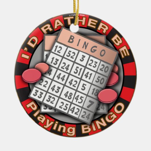 Speel liever bingo Ornament (Voorkant)