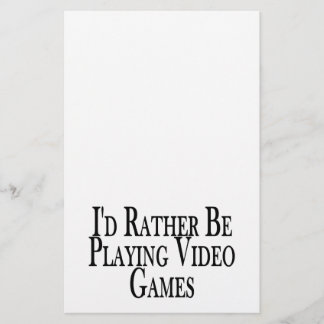 Speel liever videogames briefpapier