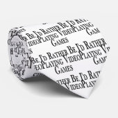 Speel liever videogames stropdas (Opgerold)