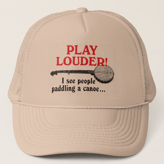 Speel Louder Trucker Hat Trucker Pet (Voorkant)