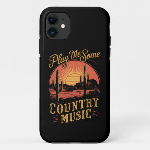 Speel Me Wat Country Music Western Cowboy Antiek iPhone 11 Hoesje
