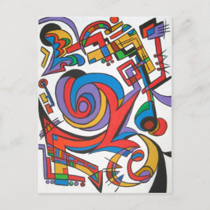 Speel me wat Jazz - Abstract Art Briefkaart