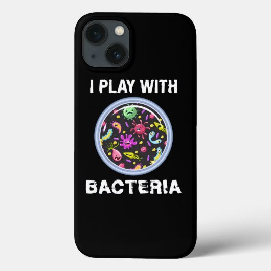 Speel met bacterie microbiologie Case-Mate iPhone case (Achterkant)