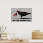 Speel niet met je eten! poster (Keuken)