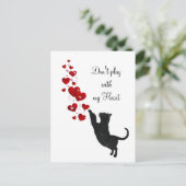 Speel niet met mijn hart briefkaart (Staand voorkant)