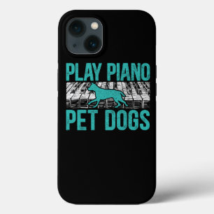 Speel Piano Pet Dogs Muzikant Muziekinstrument Pi iPhone 13 Hoesje