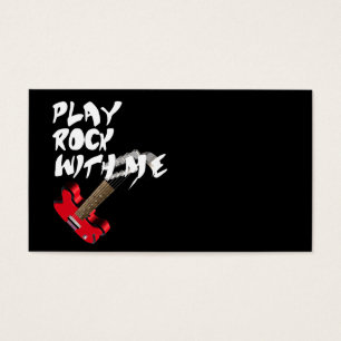 Speel Rock met mij Visitekaartje