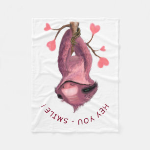 Speelbare Baby Fleece Blanket Smile Cartoon Deken