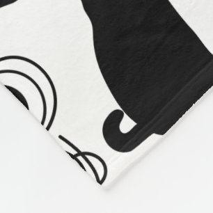 Speelbare katten en garen Silhouettes Fleece Deken