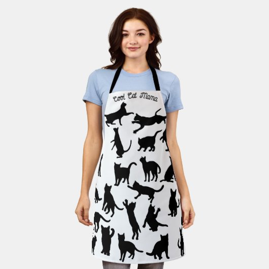 Speelbare katten, Kat mama, speciaal gepersonalise Schort (Gedragen)