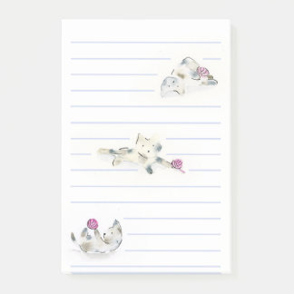 Speelbare katten post-it® notes