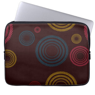 Speelbare, kleurrijke, trendy, koele gestreepte ci laptop sleeve