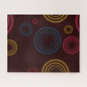 Speelbare, kleurrijke, trendy, koele gestreepte ci legpuzzel