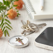 Speelbare Sleutelhanger Happy Giraffe Tongue uit - (Zijkant)