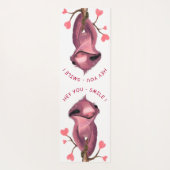 Speelbare Sloth Yoga Mat Smile - Jouw tekst - Colo (Achterkant)