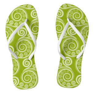 Speelbare zomergroene Fern laat Teenslippers over