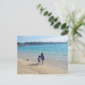 Speeldag op het strand Fotografie Briefkaart (Staand voorkant)
