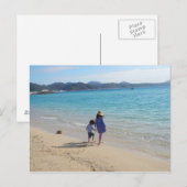 Speeldag op het strand Fotografie Briefkaart (Voorkant / Achterkant)