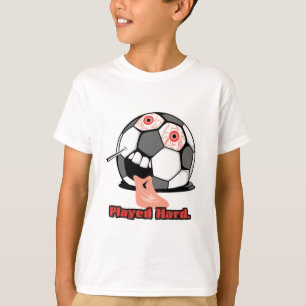 Speelde hard grappig leflated voetbal sport t-shirt