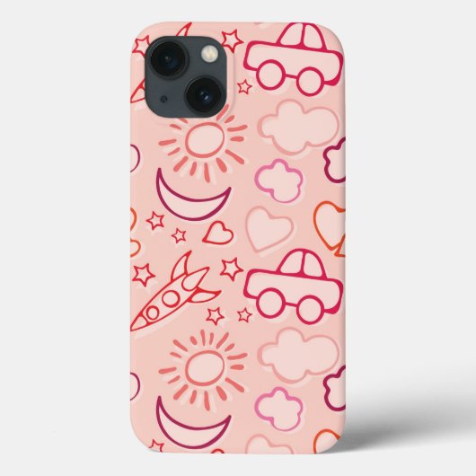 speelgoed achtergrond Case-Mate iPhone case (Achterkant)
