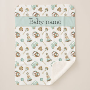  Speelgoed Baby Meisje of Boy Stroller Sherpa Deken