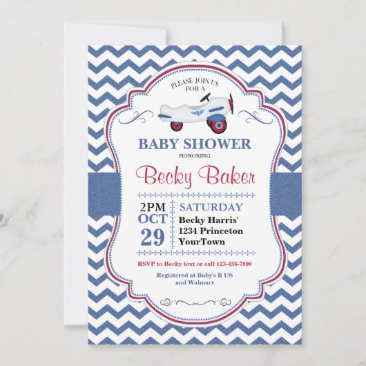  Speelgoed Baby shower Kaart (Voorkant)
