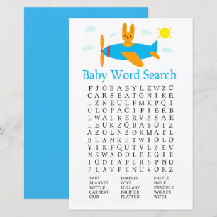 Speelgoed Baby shower Word Search Game