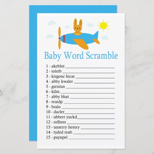 Speelgoed Baby word scramble game (Voorkant / Achterkant)