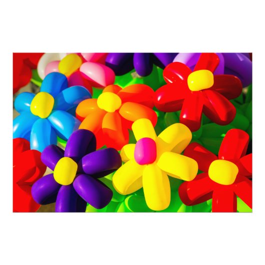 Speelgoed ballonbloemen foto afdruk (Voorkant)
