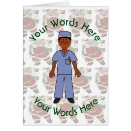 Speelgoed Black Male Doctor Aangepast kerstfeest