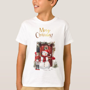 Speelgoed Britse soldaat Bearskin pet en sneeuwman T-shirt