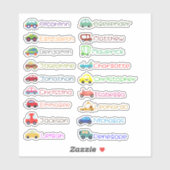 Speelgoed Cars Custom Meerdere Naam Stickers (Vel)