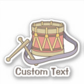 Speelgoed Drum Sticker (Voorkant)