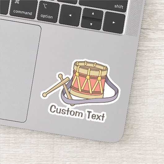 Speelgoed Drum Sticker (Detail)
