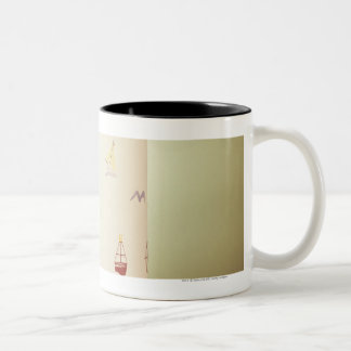 Speelgoed-eendenlamp Tweekleurige Koffiemok