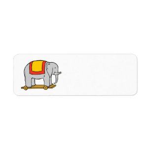  Speelgoed Elefant Label Sjabloon